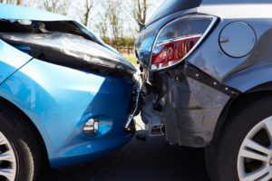 cars involved in an accident