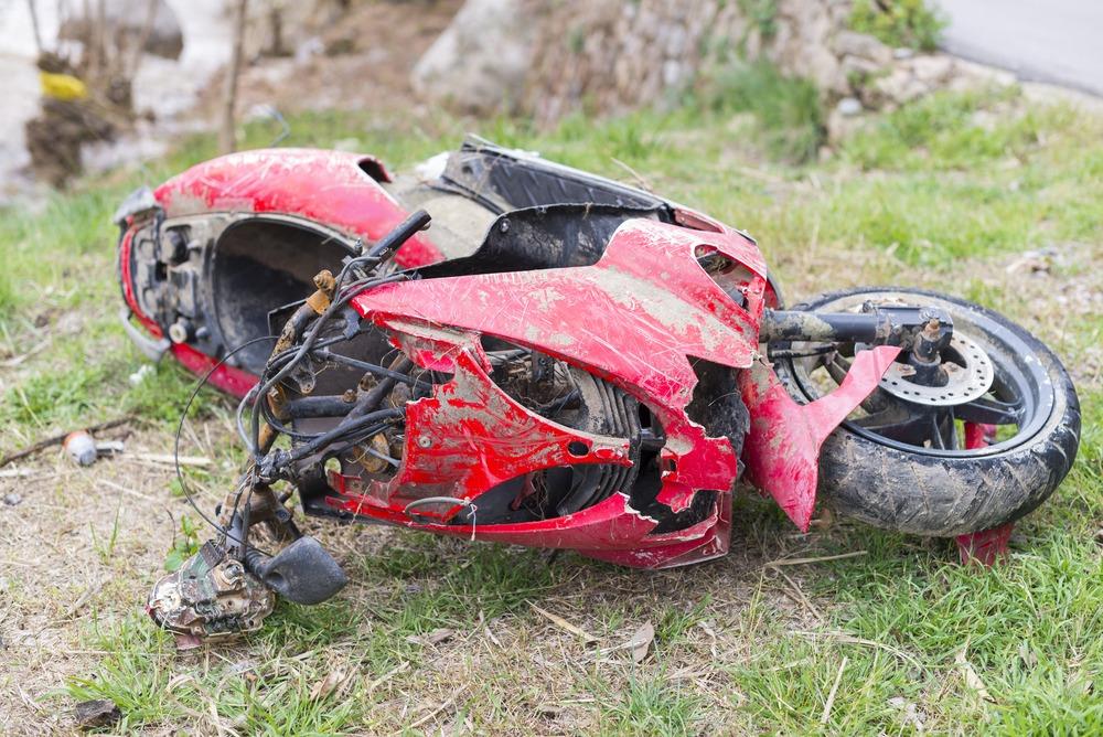 Athens Motorcycle Accident Lawyers | We've Won Millions for Our Clients damaged motorcycle after motorcycle accident
