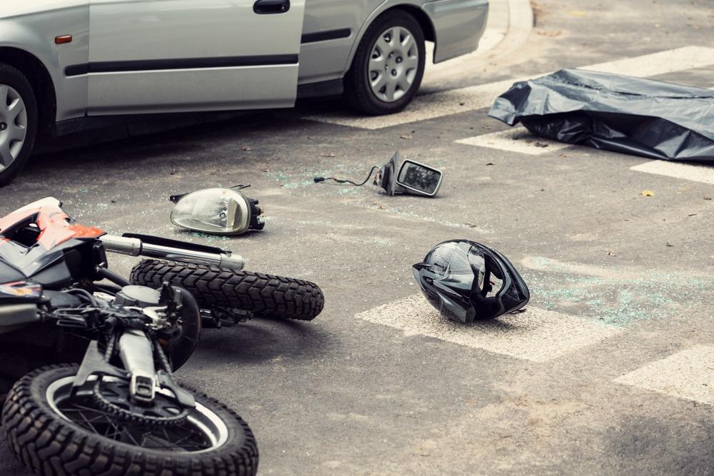Norcross Motorcycle Accident Lawyers | No Fees Unless We Win | Kaine Law motorcycle accident involving car on road