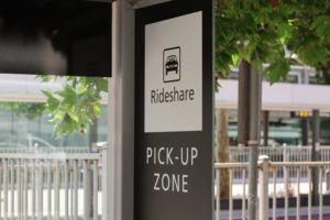 rideshare pick-up area